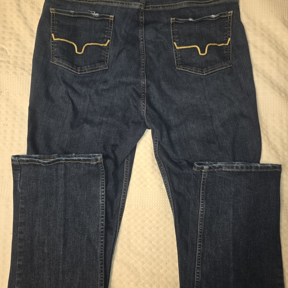 Kimes Women's Sarah Boot Cut Jeans - Dark Blue 16/34